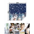 thumbnail image 4 of Navy Blue Christmas Cloth Napkins Set of 8 Reusable Dinner Napkins, Snowman Xmas Tree Snowflake Winter Cocktail Napkin Washable Table Napkins for Wedding/Holiday Party/Baby Shower 20"x20", 4 of 7