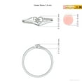 thumbnail image 6 of ANGARA Natural Diamond Heart Promise Ring in 925 Sterling Silver for Women (Size-2.9mm | Color-K | Clarity-I3) | April Birthstone, Birthday, Anniversary, Jewelry Gift for Women | Natural Diamond Ring, 6 of 10