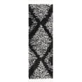 thumbnail image 2 of Rugs.com Serenity Shag Collection Rug – 6 Ft Runner Black And White Shag Rug Perfect For Hallways, Entryways, 2 of 9