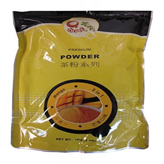 Qbubble Tea Powder, Mango, 2.2 Pound