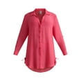 thumbnail image 5 of Time and Tru Women’s and Women’s Plus Coverup Shirt with Side Ties, Sizes XS-3X, 5 of 5