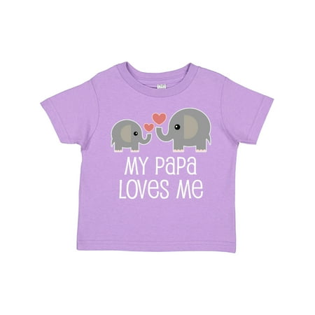 

Inktastic My Papa Grandpa Loves Me Gift Toddler Boy or Toddler Girl T-Shirt