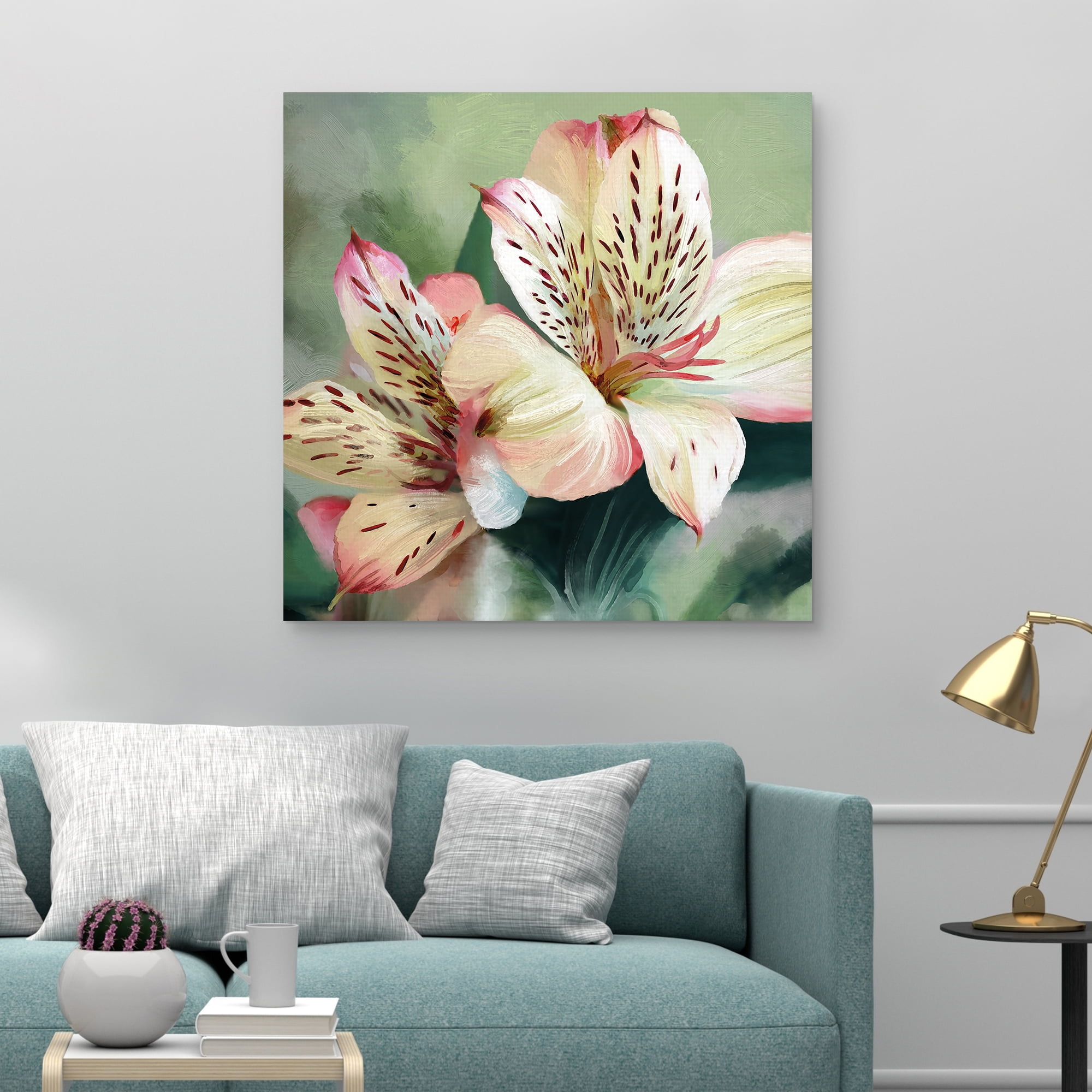 Tropical Lily Square by Studio Arts Canvas Art Print, 1.5" x 35"
