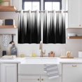 thumbnail image 2 of Black White Kitchen Curtains Window Panels, Modern Geometric Abstract Gradient Striped Insulated Window Treatment Curtain, Grommet Curtains for Bedroom/Living Room/Bathroom, 2 Piece 42"Wx54"L, 2 of 8