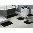 thumbnail image 2 of Garland Rug Traditional Washable Bath Rug Set, 5 Piece Set (2 Bath Rugs, Contour, Lid, & Runner) Black, 2 of 8