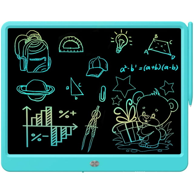 JHIJHOO 15 Inches Colorful LCD Writing Tablet Drawing Pad Educational Toy