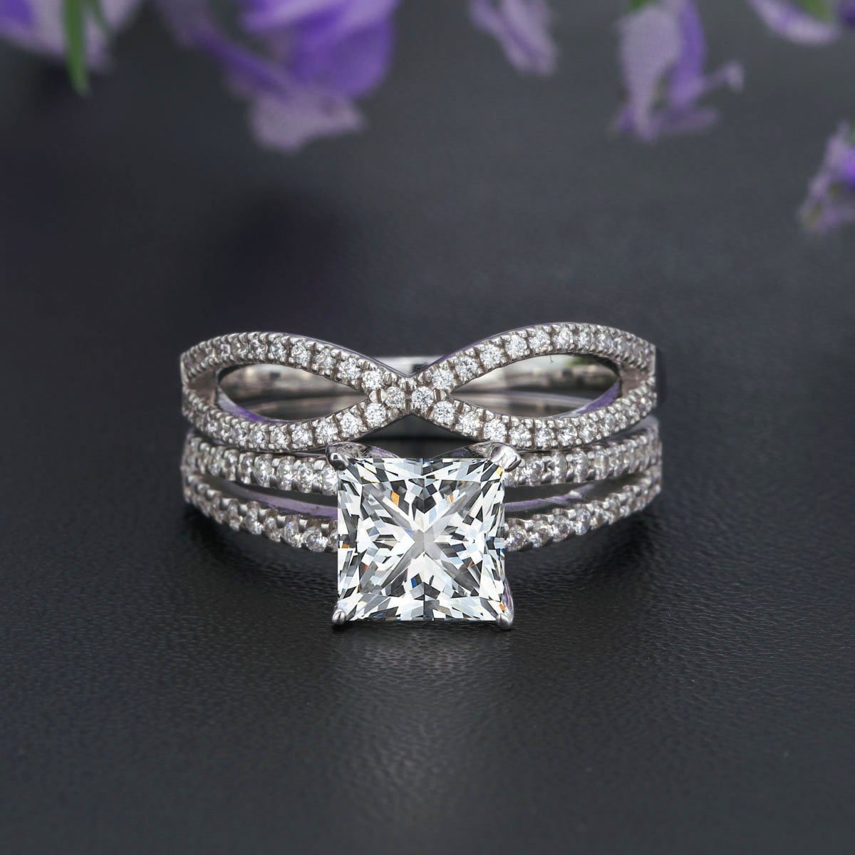 Princess Cut Infinity Band 2024 www.alhudapk