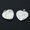 2-White Howlite, variant on 2pcs 16mm 20mm 25mm Heart Charms Natural Stone Gemstone Crafts Pendants-4-Snowflake Obsidian-16mm