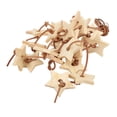 thumbnail image 2 of Wood Star Bird Chew Toy,  Wood Star Chewing Toy Natural Physical Activity  For Bird Exercise Wood Color,Colorful, 2 of 8