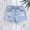 Light Blue, variant on Cethrio Girls Denim Shorts 2026, Elastic Waist Summer Casual Ripped Jean Shorts Light Blue Size 15-16T