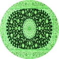 thumbnail image 1 of Ahgly Company Indoor Round Medallion Green Traditional Area Rugs, 6' Round, 1 of 1