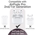 thumbnail image 2 of JETech Upgraded Silicone Case Cover for AirPods Pro (2nd/1st Generation 2023/2022/2019) with Keychain, Hard PC Interior, Shockproof Protective Skin Shell, Front LED Visible (Dust Purple), 2 of 6