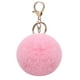 thumbnail image 2 of Llavero Con Pompón Piel Esponjosa Bolso Conejo Sintética Felpa Suave () Rosa, 2 of 3