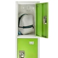 thumbnail image 4 of AdirOffice 72" Steel Large Metal Storage Locker for School & Office w/4 Doors, Green, 4 of 7