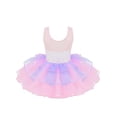 thumbnail image 2 of JanJean Kids Girls Sequins Princess Dress Sleeveless Ballet Dance Tutu Dress Skirted Leotard Dance Costume Dancewear Pink 10, 2 of 7