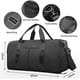 thumbnail image 3 of Bolsa de gimnasio deportiva Compartimento para zapatos Bolsa de separación impermeable para ropa seca y húmeda (negro), 3 of 5