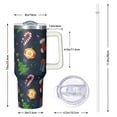 thumbnail image 2 of 40 Oz Merry Christmas Ornaments Tumbler With Handle, Coffee Travel Mug Cup, Holiday Gift, 2 of 4