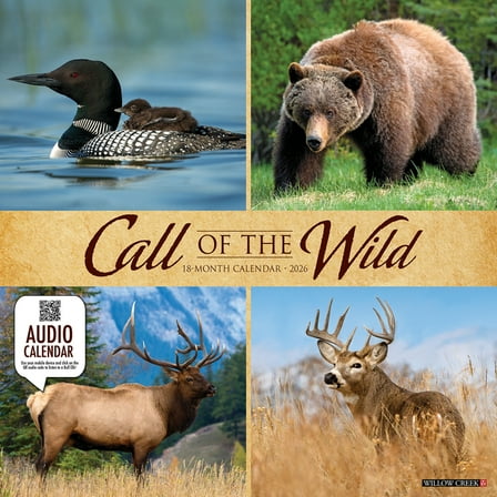 Call of the Wild 2026 Wall Calendar, (Paperback)
