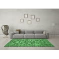 thumbnail image 3 of Ahgly Company Indoor Square Abstract Emerald Green Modern Area Rugs, 3' Square, 3 of 4