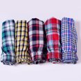 thumbnail image 2 of JANGSLNG Casual Plaid Print Elastic Waist Men Underwear Summer Beach Pants Boxers Shorts, 2 of 7