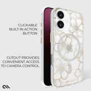 Case-Mate Apple iPhone 16 MagSafe Compatible Case - Floral Gems