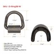 thumbnail image 5 of (20 Pack) 3/8" Heavy Duty Weld On D Ring - 9,000 LBS Breaking Strength Tie Down Anchor for Truck Bed - Forged D Rings for Trailer, 5 of 5