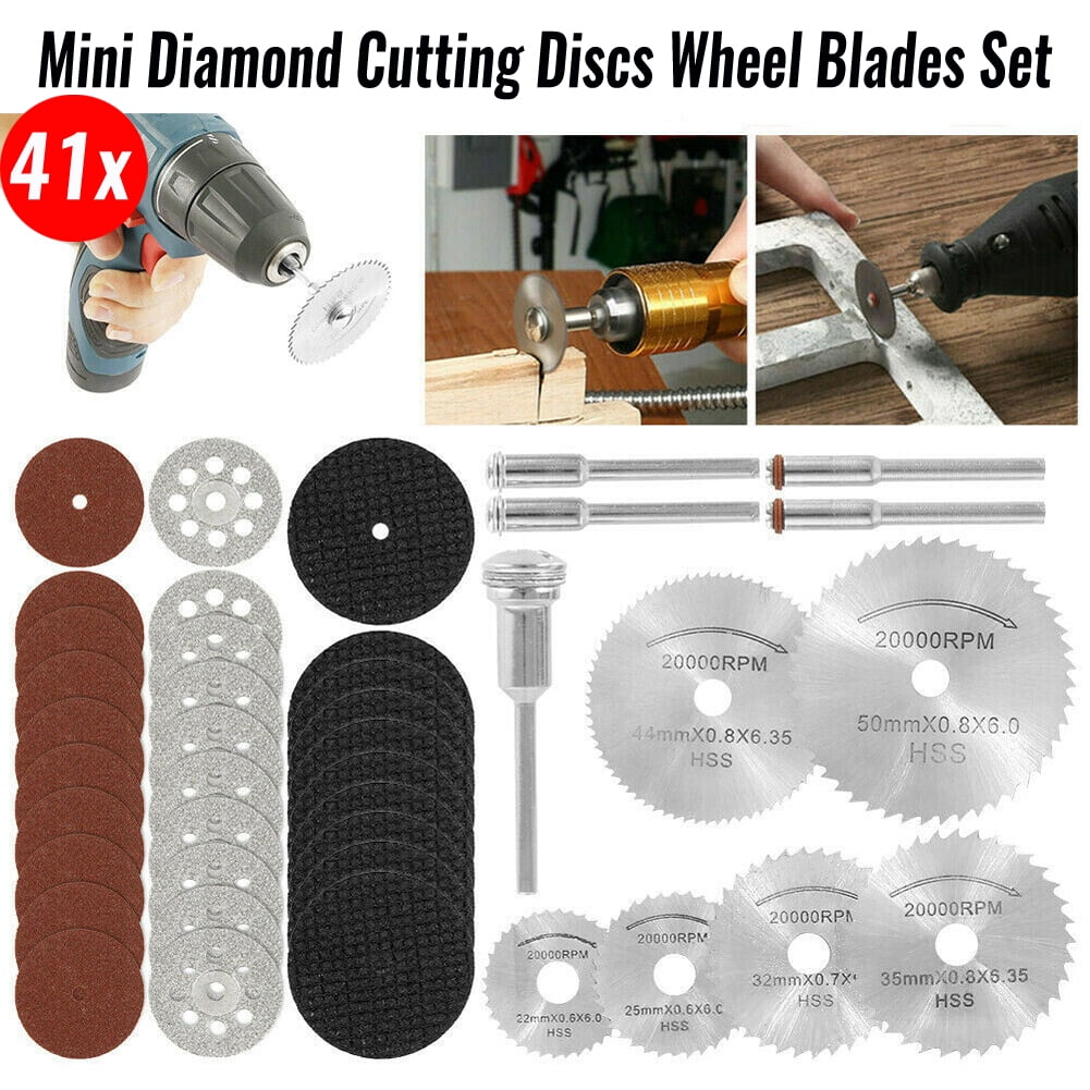 Buy X41 Mini Diamond Cutting Discs Wheel Blades Set Drill Bit For