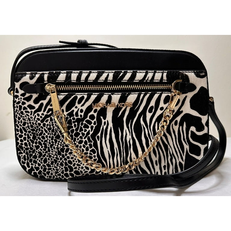 Michael Kors Jet Set Leather Handbag, East West Zip Chain Michael Kors Jet Set Leather Handbag, East West Zip Chain