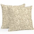 thumbnail image 2 of Throw Pillow Covers 18x18 Inch Set of 2, Beige Spring Floral Waterproof Outdoor Pillow Covers, Farmhouse Flowers Elegant Pastoral Decorative Cushion Pillowcases for Couch, Sofa, Bed, Garden, Patio, 2 of 9