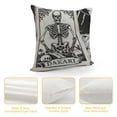 thumbnail image 4 of Gothic Pillow Covers Skeleton Throw Pillow Cover,Tarot Decor Pillow Cover,Tarot Witchy Room Decor for Home Bedroom，The Reader Book Lover Gift,Halloween Pillow Covers, 4 of 5