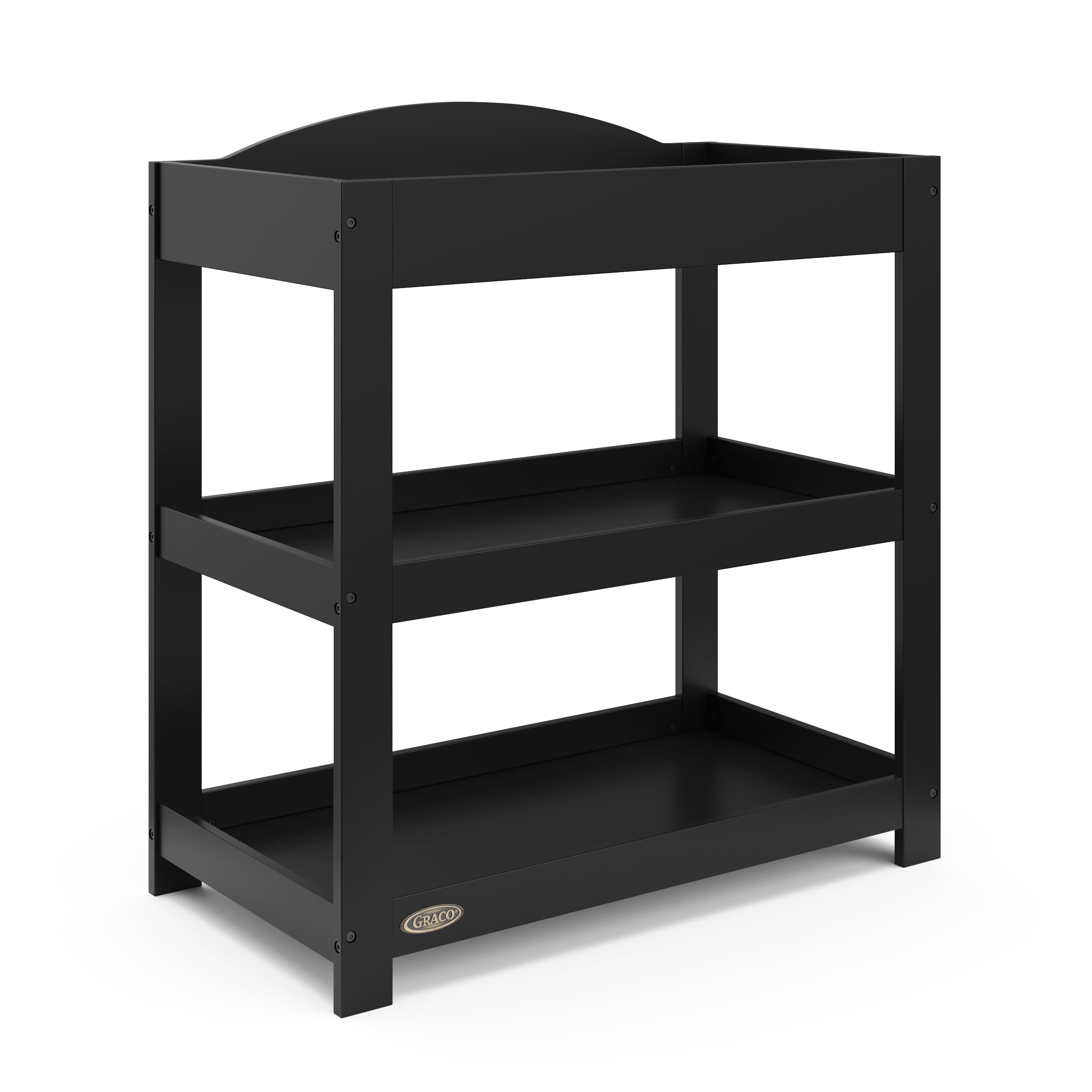 Graco Customizable Infant Changing Table with Changing Pad, Black