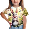 thumbnail image 1 of T-shirt à Manches Courtes pour Garçons, Imprimé de Pâques, Col Rond, T-Shirt pour Hommes 3 à 14 Ans, 1 Pce, 1 of 7