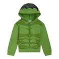 thumbnail image 2 of Marvel Avengers Hulk Fleece Cosplay Pullover Hoodie and Jogger Pants Outfit Set Toddler to Big Kid, 2 of 4