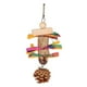 thumbnail image 1 of Juguete para masticar pájaros, rechinar los dientes, aliviar el aburrimiento, interesante, seguro, saludable, nueces de pino, hojas de maíz, juguete para loros, 1 of 5