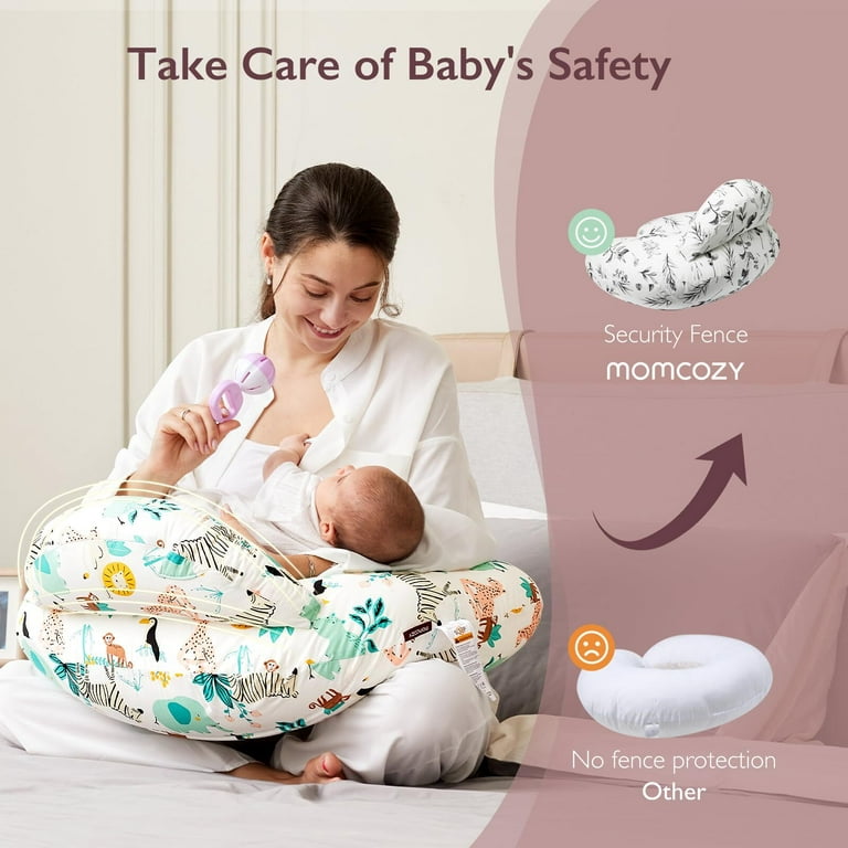 Buy Momcozy Nursing Pillow for Breastfeeding, Original Plus Size  Breastfeeding Pillows for Mom and Baby, with Removable Cotton Cover and  Adjustable Waist Strap
