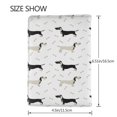 thumbnail image 3 of Pofeuu Dachshund Dog Print Travel Document Organizer Passport Holder Men Women for Family (6.5 in x 4.5 in),Wallet Holder Credit Card Clutch Bag Case, 3 of 5
