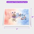thumbnail image 5 of 4th of July English Setter Celebrates Independence Day 7x5in Folded Greeting Card Dog Lover Single Note Card with Envelope - 12010, 5 of 5