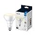thumbnail image 3 of WiZ 65W BR30 Soft White LED Smart Bulb - Pack of 1 - E26- Indoor - Connects to Your Existing Wi-Fi - Control with Voice or App + Activate with Motion - Matter Compatible, 3 of 4