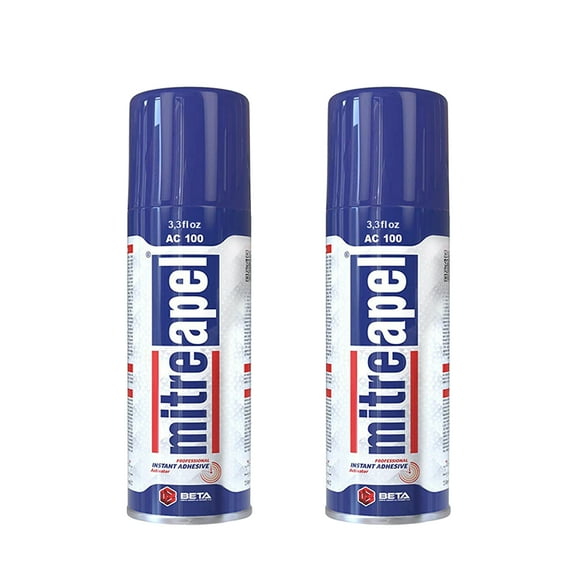 Mitreapel Activator Spray Accelerator for CA Super Glues  (2 x 3.3 fl oz) - 2 Pack