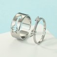thumbnail image 2 of 2 anillos abiertos de promesa de flecha para parejas, de acero inoxidable, para él y para ella, anillo alternativo a juego, regalo de arquero para mujer., 2 of 4