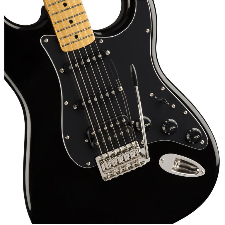 Squier Classic Vibe '70s Stratocaster HSS Electric Guitar, Black