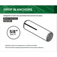 thumbnail image 3 of Highcraft 5/8" Drop-In Anchors Zinc Plated Steel, Knurled, 25 Pk, 3 of 6