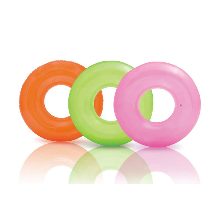 Intex 48-in x 48-in 1-Seat Green Inner Tube 2-Pack in the Pool Toys &  Floats department at