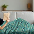 thumbnail image 3 of Turtle Soft Flannel Fleece Throw Blanket, Underwater Wildlife Composition with Wavy Ocean and Colorful Animals with Shells, Cozy Plush for Indoor and Outdoor Use, 60" x 80", Multicolor, by Ambesonne, 3 of 5