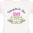 thumbnail image 4 of Inktastic Pawpaw's Girl Heart Flowers Girls Long Sleeve Baby Bodysuit, 4 of 5