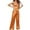 Orange, variant on 2 Piece Outfit Sets for Women Casual Summer Sexy Spaghetti Straps Tank Tops and Pants Solid Color Lounge Pajamas Suit