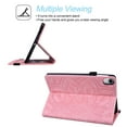 thumbnail image 3 of Tarise for Apple iPad 10th Generation Case with Pencil Holder, 2022 iPad 10.9 Inch Case, Embossed PU Leather Shockproof Folio Stand Shell Slim Cover Case for iPad A2757 A2777, Pink, 3 of 8