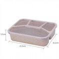 thumbnail image 3 of Lunch Box Reusable 4-Compartment Plastic Divided Food Storage Container Boxes, 3 of 9