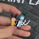 thumbnail image 4 of divertido regalo de dibujos animados pin rick and morty rick sanchez porcelana motivo pepino insignia, 4 of 4