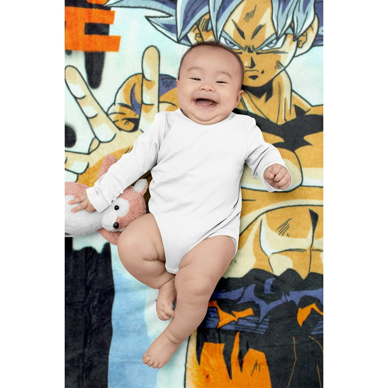 Dragon Ball Z Super Goku Ultra Instinct Technique Soft And Plush Fleece Throw Blanket 45